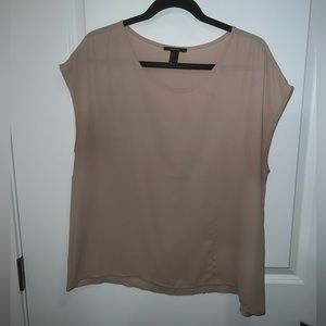 Forever 21 tan blouse